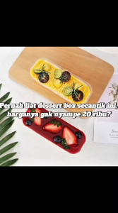 [10 PCS] Dessert Box Premium Mika Kotak Persegi Panjang Cup Dessert Puding Tiramisu Korea Premium