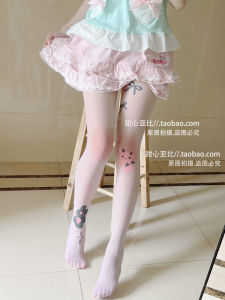 หวาน Cheek Bear Original หวาน ถุงเท้าถุงน่อง Pure Desire Catpantyhose โลลิต้า เด็กผู้หญิง ถุงเท้าขา Shaping ความหนาปกติ