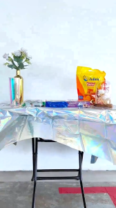 [SG Seller] Disposable Party Tablecloth PVC Table Cloth Waterproof Table Cover Birthday Decoration