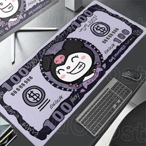 Bandai | Anime Computer Home Decor Mouse Mat 40x90cm Sanrio Kuromi Kawaii Girl Large Keyboard Office Table with Stitch Edge Anti-slip Pad