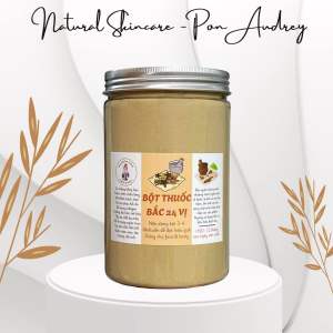 Bột tắm trắng thuốc bắc 24 vị trắng da giảm mụn mờ thâm bột đắp mặt thuốc bắc