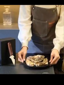 Bigmall ที่แกะหอย มีดแกะหอยนางรม ที่เปิดขวด ด้ามไม้ No.Y1613