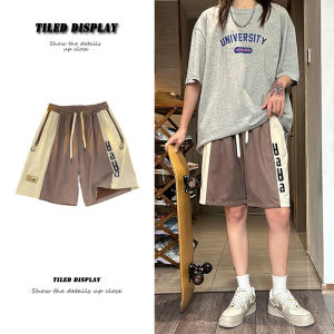 Quần Short Da Nam Mùa Hè 2024 Quần Thể Thao Thường Ngày Phong Cách Mỹ Hip Hop Ống Đứng Năm Điểm Quần Áo Công Sở