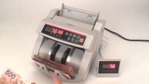 Bank Money Counter2 in1 สามารถ นับแบงค์ นับธนบัตร นับเงินสด มีหน้าจอ LCD แยก เร็วและแม่นยำ ตรวจ​แบงค์ปลอมได้ หลายสกุ