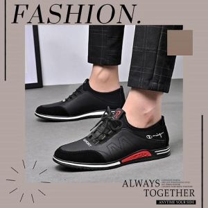 Tsion สินค้าเข้าใหม่พร้อมส่ง รองเท้าแฟชั่นลำลองผู้ชาย งานสไตล์เกาหลี ทรงดีงานสปอร์ต ใส่สบายน้ำหนักเบา วัสดุคุณภาพอย่างดี พร้อมส่งให้เลือก 2 สี ใครยังไม่มีสีไหนจิ้มตะกร้าเลย