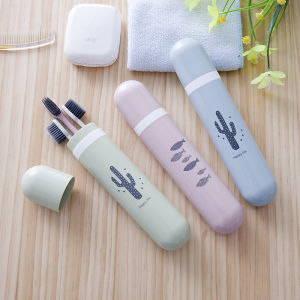 Portable Travel Toothbrush Case Small Size Toothpaste Storage Box Couples Bathroom Accessories Creative Trendy Plastic Design