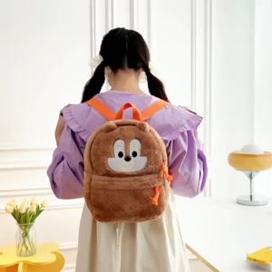 [ ĐƯỢC CHỌN MẪU] Balo học sinh hình gấu bông hoạt hình Disney vải nhung lông mềm mịn đáng yêu cho bạn nữ