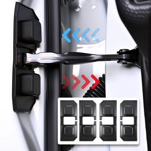 SEAMETAL 4pcs Universal Car Door Limiter Rainproof Anti-rust Silicone Auto Door Lock Buckle Protective Cover for Car Accessories