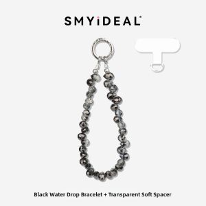 Smyideal | Elegant Versatile Water Drop Cell Phone Lanyard New Fashionable Short Chain Luxury Anti-loss Strap with Clip Accessory
