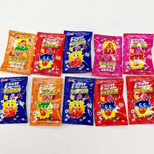 Mini Fruit Flavored Jumping Sugar Bags Explosion Candy Snacks Childhood 80s Childhood Memories Snacks Bursting Sugar