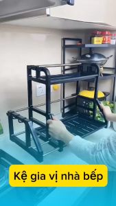 Kệ Gia Vị Nhà Bếp Chữ B Kệ Đựng Đồ Dùng Nhà Bếp Kệ Gia Vị 2 Tầng