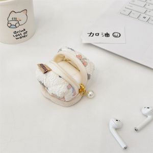 Ốp Lưng AirPods Hình Trái Cây Hồng Dễ Thương Có Khóa Kéo Đựng Tai Nghe Bluetooth Không Dây Kiểu Dáng Mini Túi Đựng Đồ