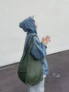 Yuen กระเป๋าใบใหญ่แบบหิ้วสะพายไหล่ความจุใหญ่ INS เรียบง่ายแนวญี่ปุ่นสไตล์ยุโรปอเมริกากระเป๋าโท้ทสำหรับผู้ชายและผู้หญิงสไตล์ชิวๆสำหรับเดินทางท่องเที่ยว