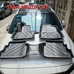 Thảm lót sàn Maxxcar nhựa 5D cho MAZDA CX5 2017 – 2024 đúc nguyên khốI 3 tấm cao cấp.