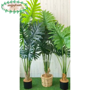 Pohon Hias Pohon Artificial Jari Jari T120 T140 T160 Latex Cover Rotan Bulat Small Hiasan Rumah Hiasan Ruang Tamu Aesthetic