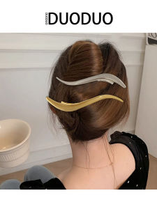 Elegant Long Metal Hair Clips Womens Back of Head Updo Hair Accessories Stylish Hair Grips Hair Decorations Original Design