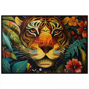 Tranh treo tường tranh dán tường Canvas con hổ tranh decor phong cách hiện đại màu acrylic.CGI-325