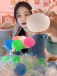 Luminous Squishy Balls Stress Ball Glow in the Dark Malt Syrup Destress Balls Tiktok