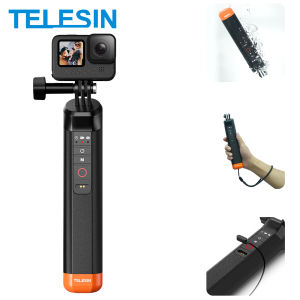 Telesin | Gậy Tự Sướng Chống Nước TELESIN Kèm Dây Đeo Tay Và Điều Khiển Từ Xa Không Dây Cho GoPro Hero 8/9/10/11/12 Kèm Thanh Nổi