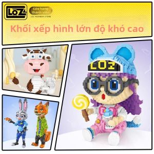 Loz | Khối Xây Dựng Kim Cương Nhỏ Hình Thú Cáo và Thỏ cho Người Lớn
