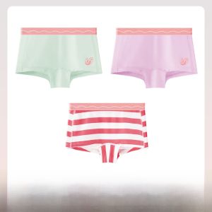 miiow | Girls Underwear RAYON Fabric Four Corner Briefs Comfortable Elastic Waist Soft Breathable Antibacterial Home Wear Quick Dry