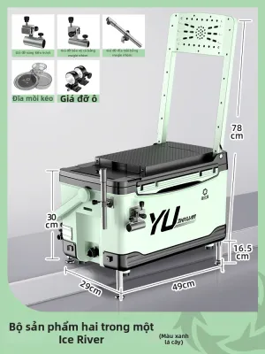 YUZHIYUAN | Hộp Đựng Dụng Cụ Cá Nhẹ Nhiều Chức Năng
