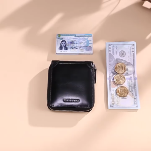 AM กระเป๋าสตางค์ ชาย รุ่นหนังแท้ มีซิปรอบกระเป๋า และซิปช่องใส่เหรียญ รุ่น WLM-3754 GL (W3-081) จากร้าน AM Bangkok