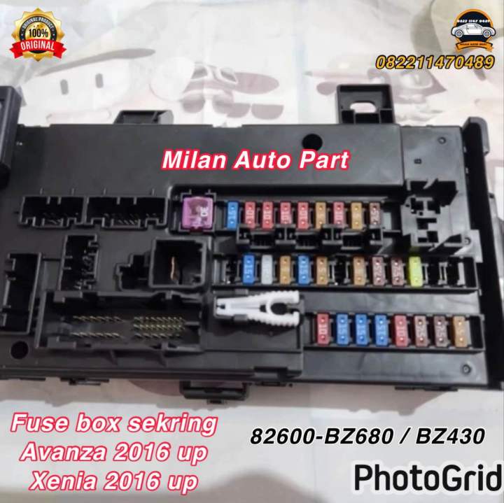 Fuse Box sekring Avanza Xenia 2016 2017 2018 2019 2020 up 82600-BZ680 ...