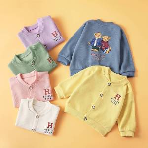 เสื้อกันหนาวเด็ก เสื้อแขนยาวเด็ก คาร์ดิแกน เสื้อคลุม สำหรับเด็ก 0-5 ขวบ ลายน่ารัก