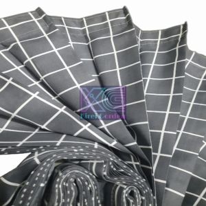 Gorden plisket motif kotak polymicro gordeng pintu kamar dan jendela model kawat s