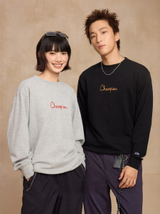 Champion | Round Neck Silhouette New Style Printed Letter Casual Sweatshirt for Couples