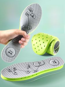 XIANZHAO | Anti-Odor Thin Soft Bottom Shoe Inserts For Men And Women Foot Massage Pain Relief Sweat Absorption Comfortable For Daily Wear