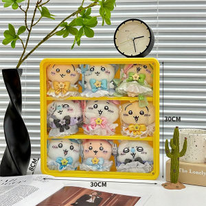 กล่องเก็บของ Labubu รุ่นที่ 4 กล่องเก็บของรูปตุ๊กตา PVC พวงกุญแจแบบไม่ต้องมองภาพ กล่องเก็บของแบบพกพาสำหรับโชว์ของเล่น