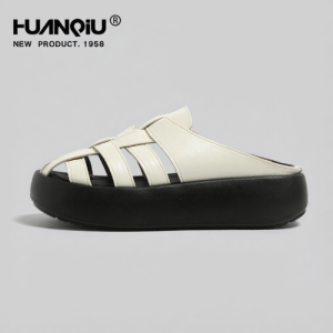 HuanQiu | Thick Sole Breathable Hollow-out Roman Sandals
