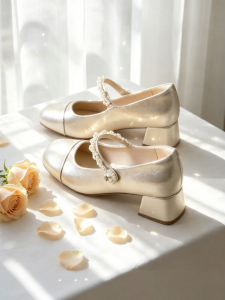 Josiny | French Style Mary Jane Heeled Sandals