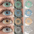 FUNSACHY 1pair New ARTHUR Color Contact Lenses for Eyes Green Eye Lenses Gray Contacts Fashion Cosmetic Pupils Yearly Color Eyes. 