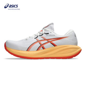 ASICS Men GEL-CUMULUS 28 Running Shoes in White/Energy Orange