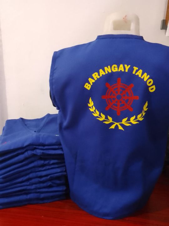 BARANGAY TANOD VEST WITH PRINT with name | Lazada PH