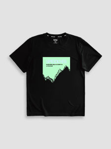 Quick Dry Short Sleeve Training Top round Neck Loose Fit Running Fitness T-Shirt Breathable Ultra Light Sweat Absorbent Black