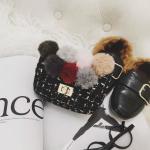 กระเป๋าเด็กกระเป๋าสะพายข้างแฟชั่นแบบเจ้าหญิงสำหรับเด็กหญิงตัวเล็กสายโซ่ลายการ์ตูนน่ารักสไตล์ตะวันตกสะพายไหล่ข้างเดียวสุดสวยสำหรับลูกน้อย