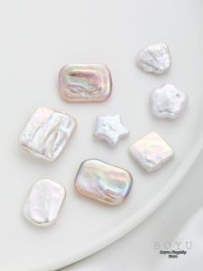 BOYU | Natural Freshwater Baroque Rectangle Five-corner Heart Pearls DIY Beads