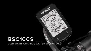 IGPSPORT BSC100S Bike speedometer wireless water proof IPX7 Rechargeable Bike Computer speedometer GPS 2.6 inch LCD display Bluetooth ANT+ mtb speedometer Road speedometer bike