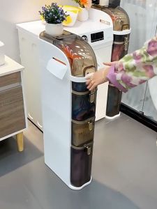 JDEE ตู้เก็บของแคบ ตู้เก็บของ ล็อกเกอร์ ตู้เก็บของแบบลิ้นชักห้องน้ำ ตู้เก็บของเอนก ตู้เก็บของในครัว มีล้อ กันน้ำกันฝุ่น มีล้อเลื่อน ลิ้นชักเก็บของ