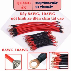 Dây đấu bình acquy chịu nhiệt chịu tải dành cho xe điện (dây AWG 8 AWG 10) Giá siêu rẻ
