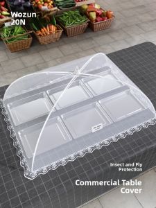 Commercial Rectangular Food Cover Protector Table Cover Dustproof Mosquito Proof Fly Proof ness Retention Kitchen Essential