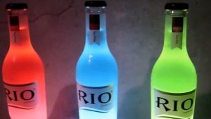 【Original+24hours delivery】10pcs Luminous Bottle Stickers Lights LED Coaster Lamps for Xmas Bar KTV Wedding Party Cocktail Drink Cups Vase Decor 6cm
