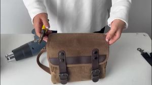 Universal Retro Waterproof Motorcycle Saddlebag Large Capacity Side Travel Luggage Storage Tool Bag