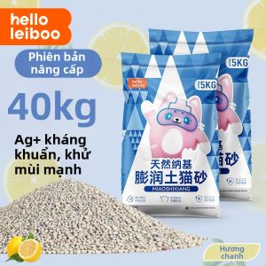 HELLOLEIBOO | Cát Vệ Sinh Mèo Khử Mùi Không Bụi Chống Thạch Anh Bentonite