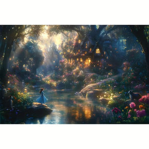 Fairy Forest Jigsaw Puzzle 500/1000/1200/2000PCS Enchanted Scene Focus Activity Leisure Time Gift