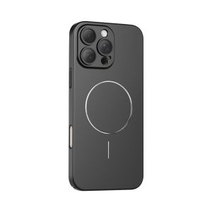 Sanptoch For Magsafe Slim Matte Phone Case For iPhone 16 / 15 / 14 / 13 Pro Max Frosted Anti-Fingerprints Cover Built in Glass Lens Film For iPhone 16 Pro Max Light & Thin Protection Casing